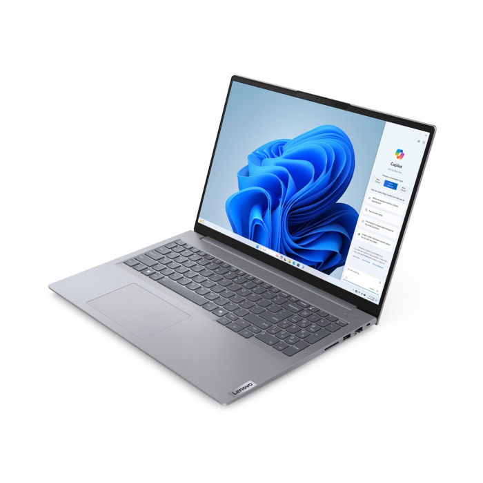 Laptop Lenovo ThinkBook 16 G7 IML, 16" WUXGA, Intel® Core™ Ultra 5 125U pana la 4.3 GHz, 16 GB RAM LPDDR5 5600, 512 GB SSD, Intel Graphics, Windows 11 Pro, Arctic Grey [3]