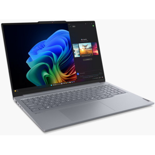 Laptop Lenovo ThinkBook 16 G7 QOY, 16" WUXGA, Qualcomm Snapdragon X Plus X1P-42-100 pana la 3.4 GHz, 32 GB RAM LPDDR5x 8448, 512 GB SSD, Qualcomm Adreno GPU, Windows 11 Pro, Luna Grey [3]