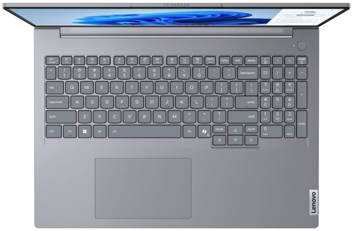 Laptop Lenovo ThinkBook 16 G8 IAL, 16" WUXGA, Intel® Core™ Ultra 5 225U pana la 4.8 GHz, 16 GB RAM DDR5 5600, 512 GB SSD, Intel® Graphics, Windows 11 Pro, Arctic Grey [4]