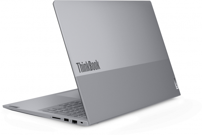 Laptop Lenovo ThinkBook 16 G8 IRL, 16" WUXGA, Intel® Core™ 5 210H pana la 4.8 GHz, 16 GB RAM DDR5 5600, 512 GB SSD, Intel Graphics, Windows 11 Home, Arctic Grey [7]