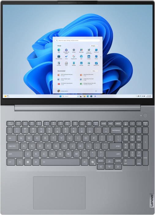 Laptop Lenovo ThinkBook 16 G8 IRL, 16" WUXGA, Intel® Core™ 5 210H pana la 4.8 GHz, 16 GB RAM DDR5 5600, 512 GB SSD, Intel Graphics, Windows 11 Home, Arctic Grey [6]