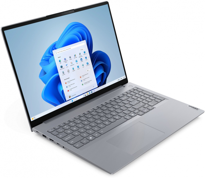 Laptop Lenovo ThinkBook 16 G8 IRL, 16" WUXGA, Intel® Core™ 5 210H pana la 4.8 GHz, 16 GB RAM DDR5 5600, 512 GB SSD, Intel Graphics, Windows 11 Home, Arctic Grey [2]