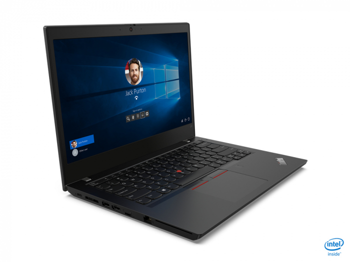 Laptop Lenovo ThinkPad, 14" Full HD, Intel® Core™ i3 10110U pana la 4.1 GHz, 8 GB RAM DDR4, 256 GB SSD, Windows 10 Home, Black [2]