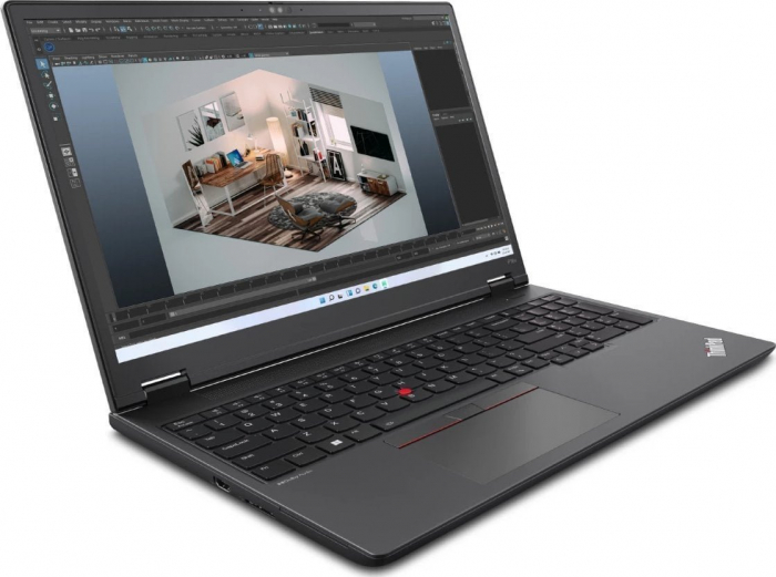 Laptop Lenovo ThinkPad P16v G1, 16" WUXGA, AMD Ryzen™ 7 PRO 7840HS pana la 5.1 GHz, 16 GB RAM DDR5 5600, 512 GB SSD, NVIDIA® RTX A1000 6 GB, Windows 11 Pro, Thunder Black [3]