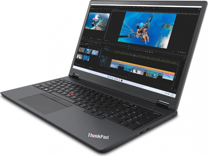 Laptop Lenovo ThinkPad P16v G1, 16" WUXGA, AMD Ryzen™ 7 PRO 7840HS pana la 5.1 GHz, 16 GB RAM DDR5 5600, 512 GB SSD, NVIDIA® RTX A1000 6 GB, Windows 11 Pro, Thunder Black [2]