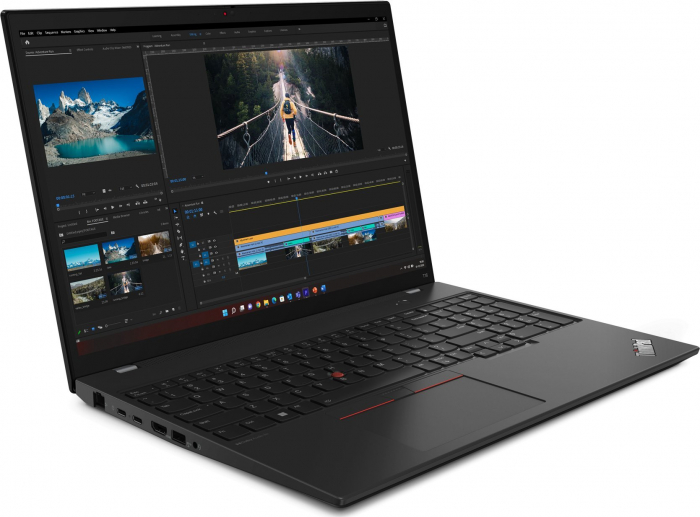 Laptop Lenovo ThinkPad T16 G2, 16" WUXGA, AMD Ryzen™ 5 PRO 7540U pana la 4.9 GHz, 16 GB RAM LPDDR5x 6400, 512 GB SSD, AMD Radeon 740M, Windows 11 Pro, Thunder Black [2]