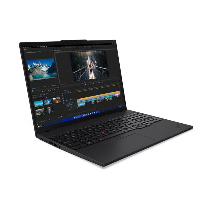 Laptop Lenovo ThinkPad T16 G3, 16" WUXGA Touchscreen, Intel® Core™ Ultra 5 125U pana la 4.3 GHz, 16 GB RAM DDR5 5600, 512 GB SSD, Intel Graphics, Windows 11 Pro, Black [3]