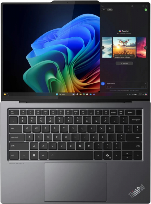Laptop Lenovo ThinkPad X9-14 G1, 14" 2.8K, Intel® Core™ Ultra 7 258V pana la 4.8 GHz, 32 GB RAM LPDDR5x 8533, 1 TB SSD, Intel Arc Graphics 140V, Windows 11 Pro, Grey [4]