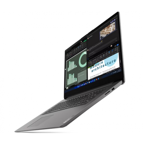 Laptop Lenovo V V17, 17.3" Full HD, Intel® Core™ i7 1355U pana la 5 GHz, 16 GB RAM DDR4 3200, 512 GB SSD, Intel Iris Xᵉ Graphics, Windows 11 Pro, Iron Grey [2]