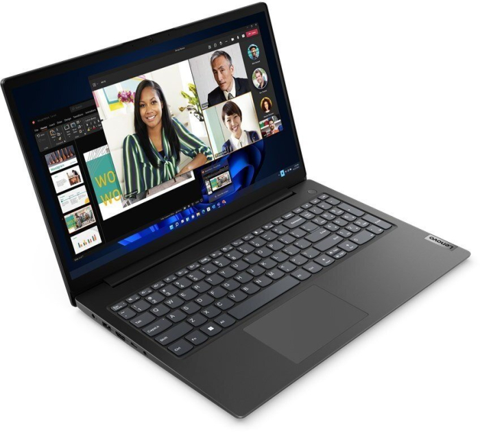 Laptop Lenovo V15 G4, 15.6" Full HD, AMD Ryzen™ 5 7520U pana la 4.3 GHz, 16 GB RAM LPDDR5 4800, 512 GB SSD, AMD Radeon, Windows 11 Home, Business Black [2]
