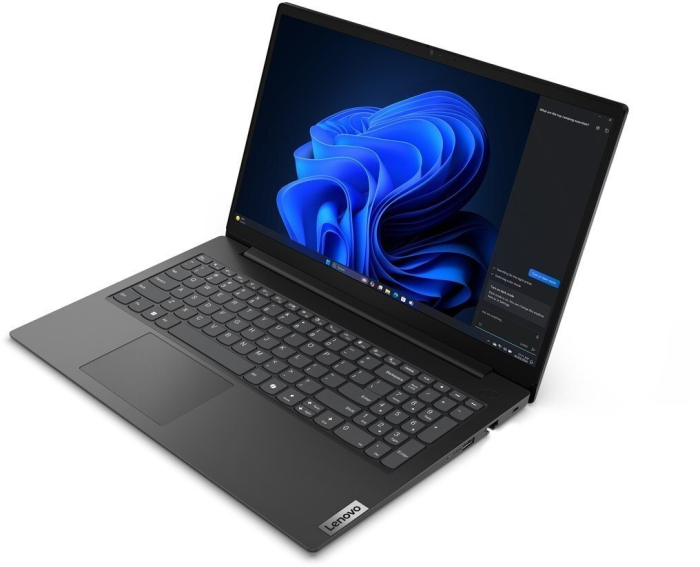 Laptop Lenovo V15 G5 IRL, 15.6" Full HD, Intel® Core™ i3 1315U pana la 4.5 GHz, 8 GB RAM DDR5 5200, 512 GB SSD, Intel® UHD Graphics, Free Dos, Business Black [3]