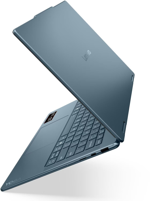 Laptop Lenovo Yoga 7 G11, 14" WUXGA Touchscreen, AMD Ryzen™ AI 5 435 pana la 4.5 GHz, 16 GB RAM LPDDR5x 8000, 512 GB SSD, AMD Radeon. Windows 11 Home, Tital Teal [9]