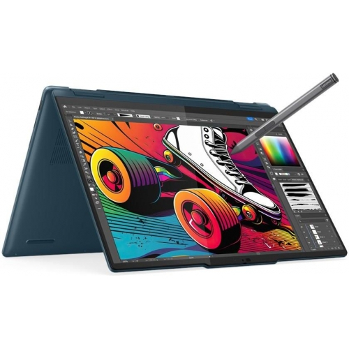 Laptop Lenovo Yoga 7 Hybrid (2-in-1), 14" 2.8K Touchscreen, Intel® Core™ Ultra 5 125H pana la 4.5 GHz, 16 GB RAM LPDDR5x 7467, 1 TB SSD, Intel® Arc Graphics, Windows 11 Home, Tidal Teal [5]
