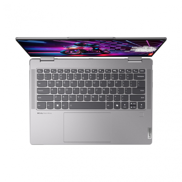 Laptop Lenovo Yoga 7 Hybrid (2-in-1), 14" WUXGA Touchscreen, AMD Ryzen™ 5 8640HS pana la 4.9 GHz, 16 GB RAM LPDDR5x 6400, 1 TB SSD, AMD Radeon 760M, Windows 11 Home, Arctic Grey [8]