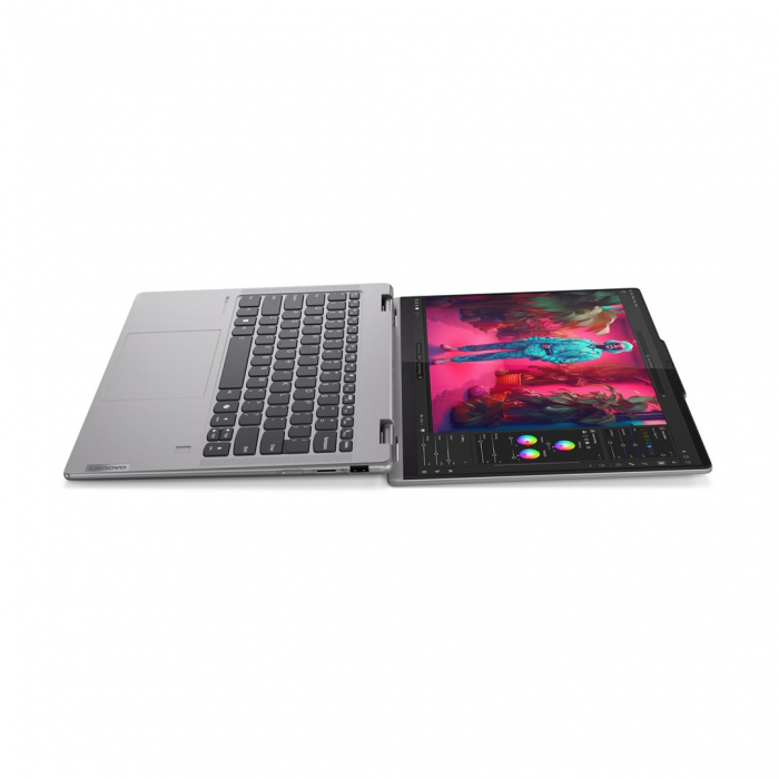 Laptop Lenovo Yoga 7 Hybrid (2-in-1), 14" WUXGA Touchscreen, AMD Ryzen™ 5 8640HS pana la 4.9 GHz, 16 GB RAM LPDDR5x 6400, 1 TB SSD, AMD Radeon 760M, Windows 11 Home, Arctic Grey [9]