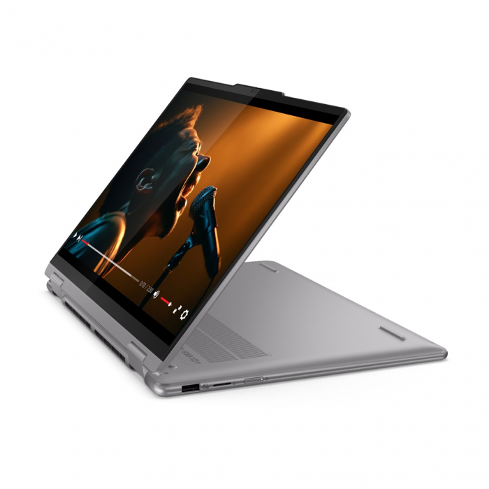 Laptop Lenovo Yoga 7 Hybrid (2-in-1), 14" WUXGA Touchscreen, AMD Ryzen™ 5 8640HS pana la 4.9 GHz, 16 GB RAM LPDDR5x 6400, 1 TB SSD, AMD Radeon 760M, Windows 11 Home, Arctic Grey [7]