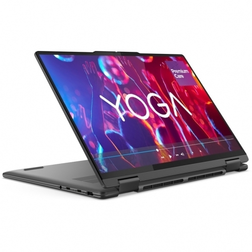 Laptop Lenovo Yoga 7 Hybrid (2-in-1), 14" WUXGA Touchscreen, AMD Ryzen™ 5 8640HS pana la 4.9 GHz, 16 GB RAM LPDDR5x 6400, 512 GB SSD, AMD Radeon 760M, Windows 11 Home, Storm Grey [2]