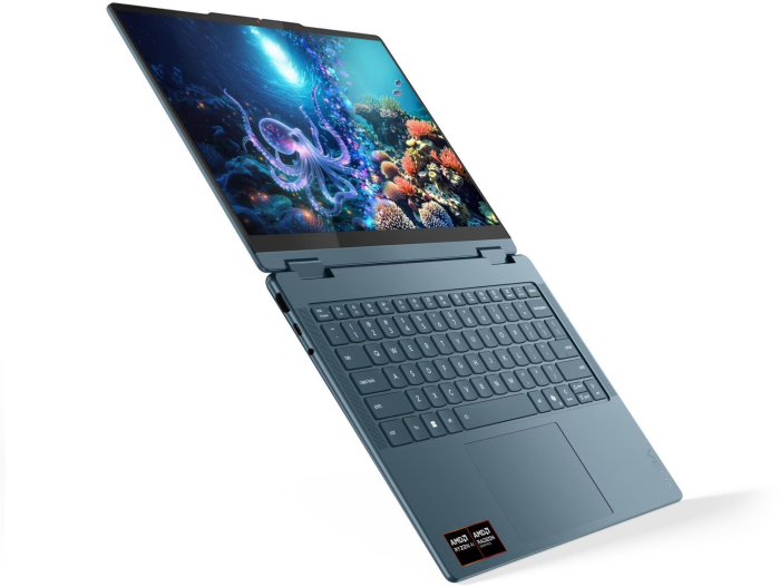 Laptop Lenovo Yoga 7 Hybrid (2-in-1), 14" WUXGA Touchscreen, AMD Ryzen™ AI 5 340 pana la 4.8 GHz, 16 GB RAM LPDDR5 6400, 512 GB SSD, AMD Radeon 840M, Windows 11 Home, Tidal Teal [8]
