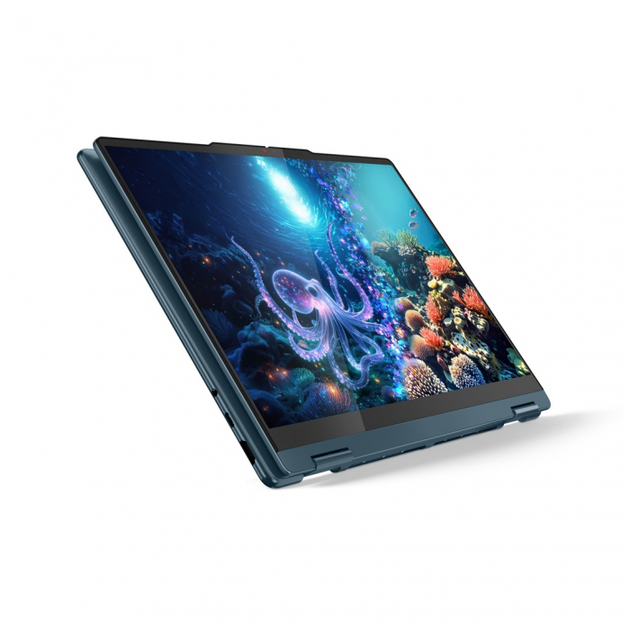 Laptop Lenovo Yoga 7 Hybrid (2-in-1), 14" WUXGA Touchscreen, AMD Ryzen™ AI 5 340 pana la 4.8 GHz, 16 GB RAM LPDDR5x, 512 GB SSD, AMD Radeon 840M, Windows 11 Home, Tidal Teal [3]