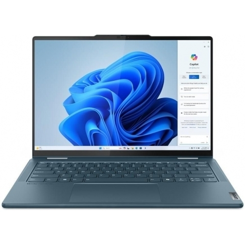 Laptop Lenovo Yoga 7 Hybrid (2-in-1), 14" WUXGA Touchscreen, Intel® Core™ Ultra 5 125H pana la 4.5 GHz, 16 GB RAM LPDDR5x 7467, 512 GB SSD, Intel Arc Graphics, Windows 11 Home, Tidal Teal [1]