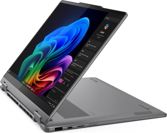 Laptop Lenovo Yoga 7 Hybrid (2-in-1), 14" WUXGA Touchscreen, Intel® Core™ Ultra 5 226V pana la 4.5 GHz, 16 GB RAM LPDDR5x 8533, 1 TB SSD, Intel Arc Graphics, Windows 11 Home, Luna Grey [2]