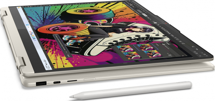 Laptop Lenovo Yoga 7 Hybrid (2-in-1), 16" 2.8K Touchscreen, AMD Ryzen™ AI 7 350 pana la 5 GHz, 16 GB RAM LPDDR5x 7500, 512 GB SSD, AMD Radeon 860M, Windows 11 Home, Seashell [3]