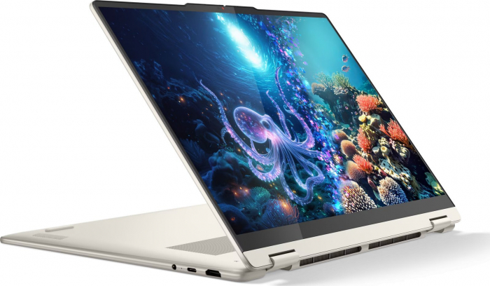 Laptop Lenovo Yoga 7 Hybrid (2-in-1), 16" 2.8K Touchscreen, AMD Ryzen™ AI 7 350 pana la 5 GHz, 16 GB RAM LPDDR5x 7500, 512 GB SSD, AMD Radeon 860M, Windows 11 Home, Seashell [4]