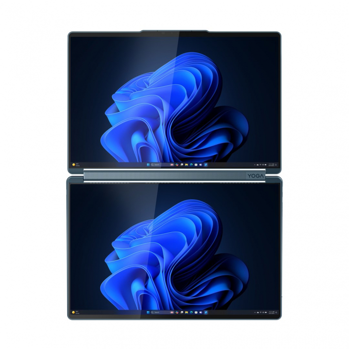Laptop Lenovo Yoga Book 9, 14" 2.8K Touchscreen, Intel Core Ultra 7 255H pana la 5.1 GHz, 32 GB RAM LPDDR5x 8400, 1 TB SSD, Intel Arc 140T, Windows 11 Pro, Tidal Teal [3]