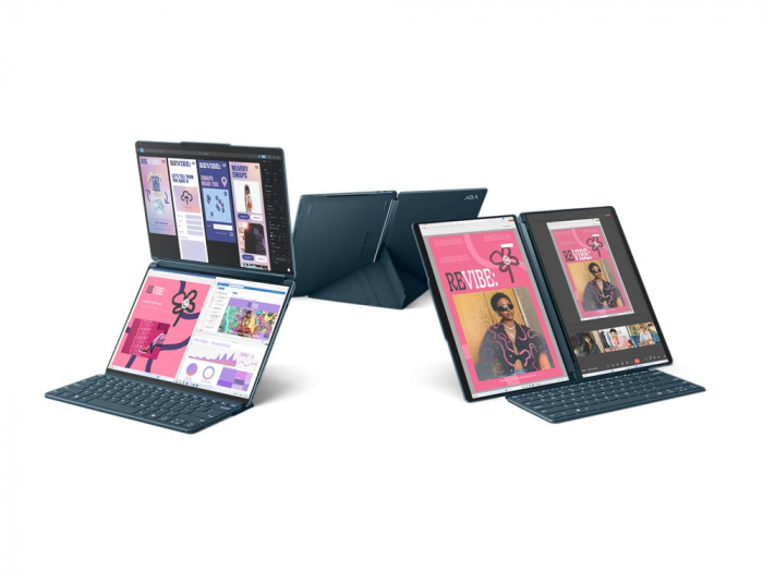 Laptop Lenovo Yoga Book 9 Hybrid (2-in-1), 13.3" 2.8K Touchscreen, Intel® Core™ Ultra 7 155U pana la 4.8 GHz, 32 GB RAM LPDDR5x 7467, 512 GB SSD, Intel Graphics, Windows 11 Home, Tidal Teal [6]
