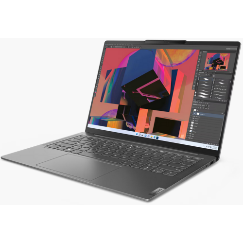Laptop Lenovo Yoga Slim 6, 14" WUXGA, Intel® Core™ i5 13500H pana la 4.7 GHz, 16 GB RAM LPDDR5x 5200, 512 GB SSD, Intel Iris Xᵉ Graphics, Windows 11 Home, Storm Grey [8]