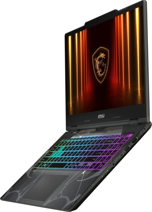Laptop MSI Cyborg 15, 15.6" Full HD, Intel® Core™ 5 210H pana la 4.8 GHz, 16 GB RAM DDR5 5600, 512 GB SSD, NVIDIA® GeForce® RTX 5050 8 GB, Free Dos, Translucent Black [6]
