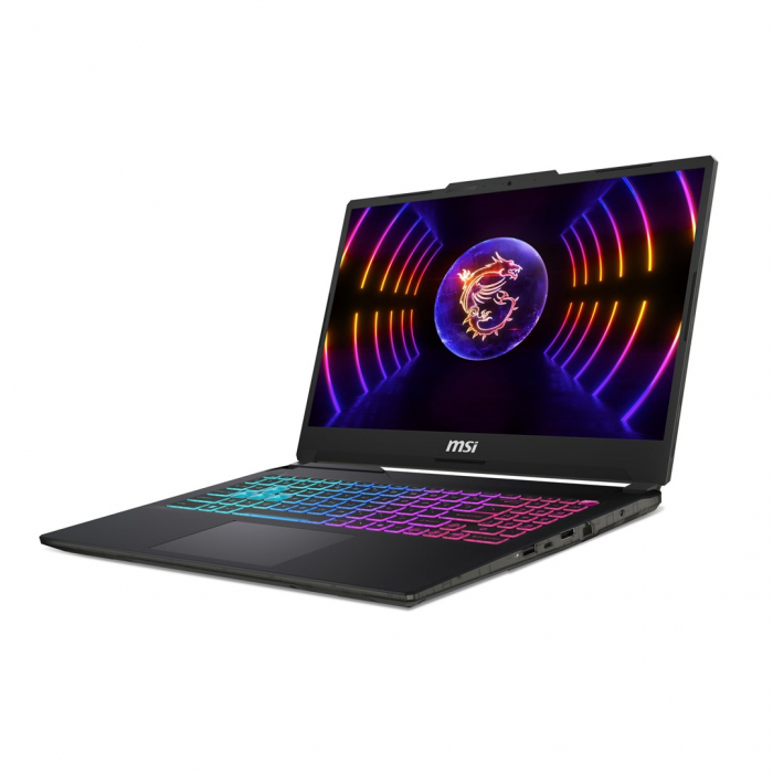 Laptop MSI Cyborg 15 A13, 15.6" Full HD, Intel® Core™ i5 13420H pana la 4.6 GHz, 16 GB RAM DDR5 5200, 512 GB SSD, NVIDIA® GeForce® RTX 4050 6 GB, Free Dos, Translucent Black [2]