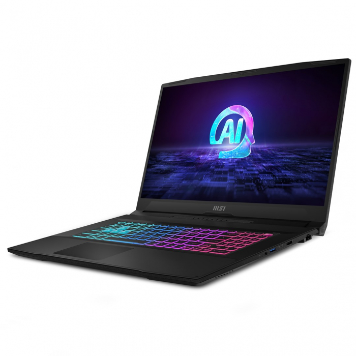 Laptop MSI Katana A17 AI, 17.3" Full HD, AMD Ryzen™ 7 8845HS pana la 5.1 GHz, 16 GB RAM DDR5 5600, 1 TB SSD, NVIDIA® GeForce® RTX 4060 8 GB, Free Dos, Black [2]