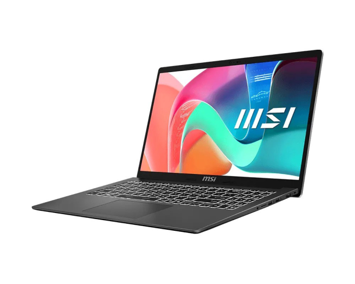 Laptop MSI Modern 15, 15.6" Full HD, Intel® Core™ 5 120U pana la 5 GHz, 16 GB RAM DDR4 3200, 512 GB SSD, Intel® Graphics, Windows 11 Home, Platinum Gray [2]