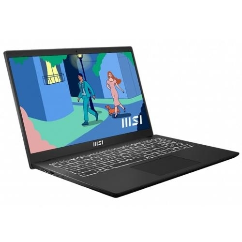 Laptop MSI Modern 15, 15.6" Full HD, Intel® Core™ i5 1235U pana la 4.4 GHz, 16 GB RAM DDR4 3200, 512 GB SSD, Intel Iris Xᵉ Graphics, Windows 11 Home, Classic Black [2]