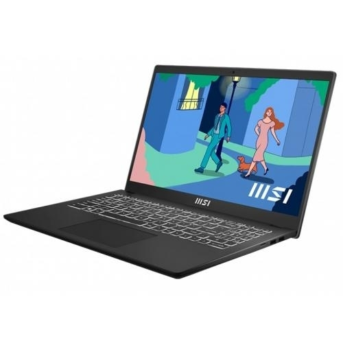 Laptop MSI Modern 15, 15.6" Full HD, Intel® Core™ i5 1235U pana la 4.4 GHz, 16 GB RAM DDR4 3200, 512 GB SSD, Intel Iris Xᵉ Graphics, Windows 11 Home, Classic Black [3]