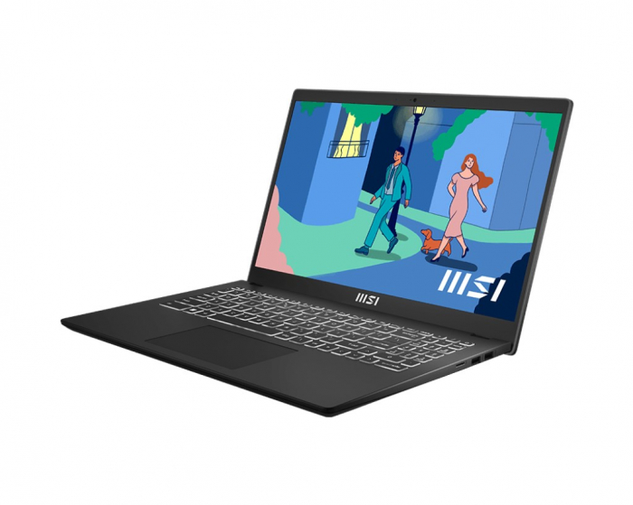 Laptop MSI Modern 15, 15.6" Full HD, Intel® Core™ i7 1355U pana la 5 GHz, 16 GB RAM DDR4 3200, 512 GB SSD, Intel Iris Xᵉ Graphics, Windows 11 Home, Classic Black [2]
