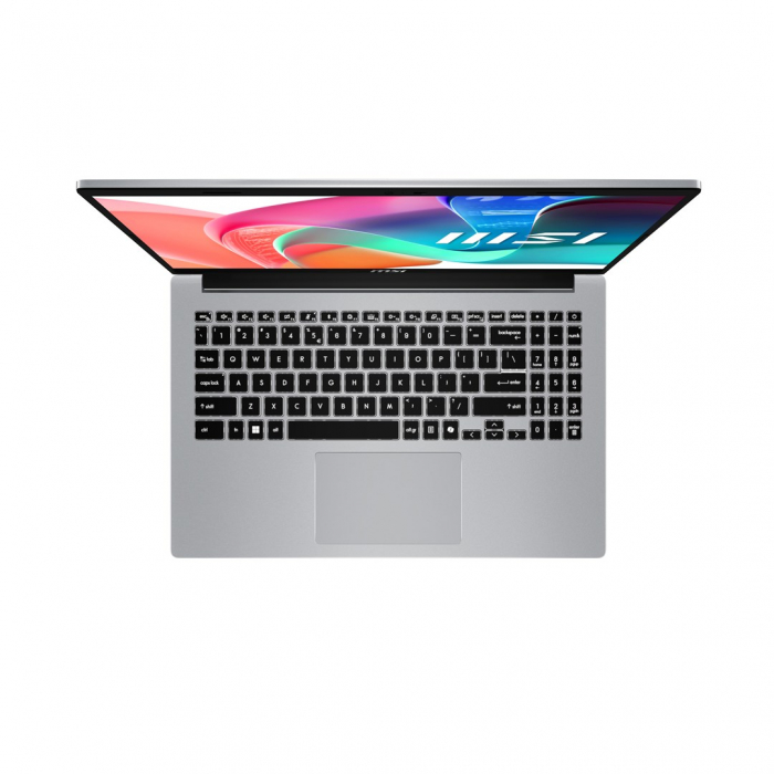 Laptop MSI Modern 15, 15.6" Full HD, Intel® Core™ i7 1355U pana la 5 GHz, 16 GB RAM DDR4 3200, 512 GB SSD, Intel Iris Xᵉ Graphics, Windows 11 Pro, Urban Silver [4]