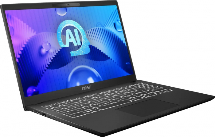 Laptop MSI Modern 15 H AI, 15.6" Full HD, Intel® Core™ Ultra 5 125H pana la 4.5 GHz, 16 GB RAM DDR5, 512 GB SSD, Intel Arc Graphics, Windows 11 Home, Classic Black [3]