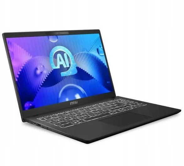 Laptop MSI Modern 15 H AI, 15.6" Full HD, Intel® Core™ Ultra 7 155H pana la 4.8 GHz, 16 GB RAM DDR5 5600, 512 GB SSD, Intel Arc Graphics, Windows 11 Home, Classic Black [2]