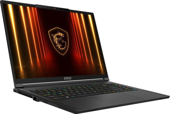 Laptop MSI Stealth A16 AI+, 16" QHD+, AMD Ryzen™ AI 9 HX 370 pana la 5.1 GHz, 32 GB RAM, 2 TB SSD, NVIDIA® GeForce® RTX 5070 Ti 12 GB, Windows 11 Pro, Core Black [2]
