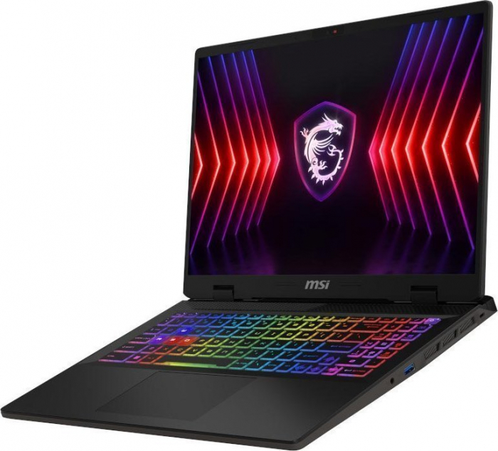 Laptop MSI Sword 16 HX, 16" QHD+, Intel® Core™ i9 14900HX pana la 5.8 GHz, 16 GB RAM DDR5 5600, 1 TB SSD, NVIDIA® GeForce® RTX 4070 8 GB, Free Dos, Cosmos Gray [4]