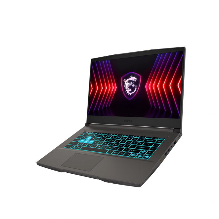 Laptop MSI Thin 15, 15.6" Full HD, Intel® Core™ i5 12450H pana la 4.4 GHz, 16 GB RAM DDR4 3200, 512 GB SSD, NVIDIA® GeForce® RTX 4050 6 GB, Free Dos, Cosmos Grey [4]