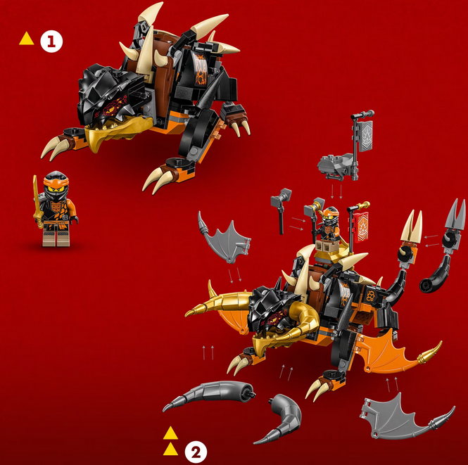 LEGO® Ninjago - Dragonul de pamant EVO al lui Cole 71782, 285 piese [2]
