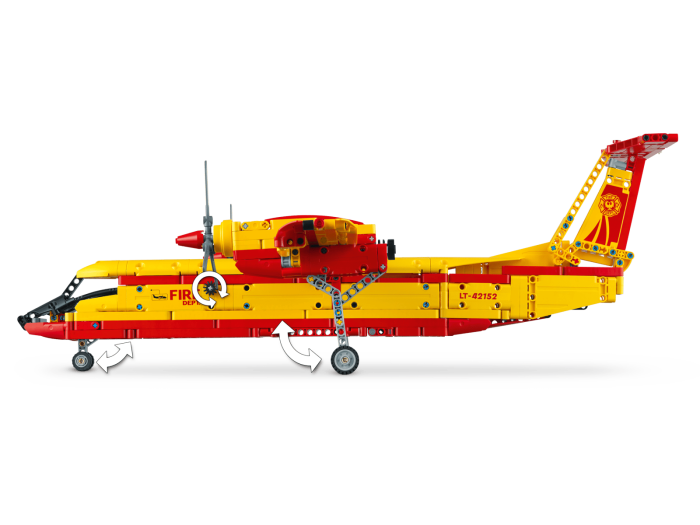 LEGO® Technic - Avion de pompieri 42152, 1134 piese pukika.ro [6]