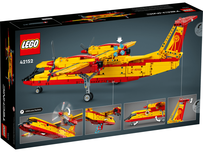 LEGO® Technic - Avion de pompieri 42152, 1134 piese pukika.ro [8]