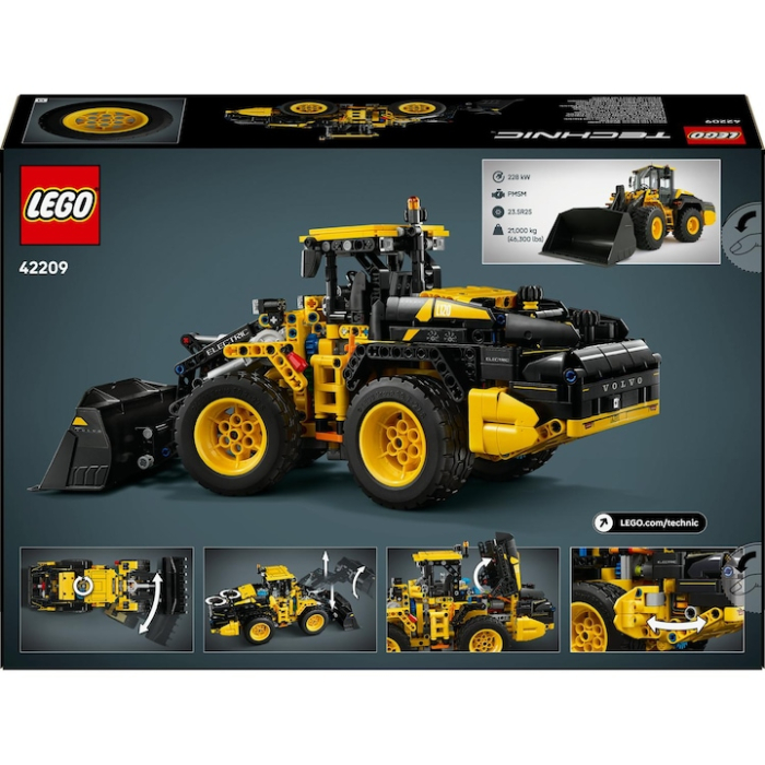 LEGO® Technic - Incarcator frontal Volvo L120 Electric 42209, 973 piese, pukika.ro [10]