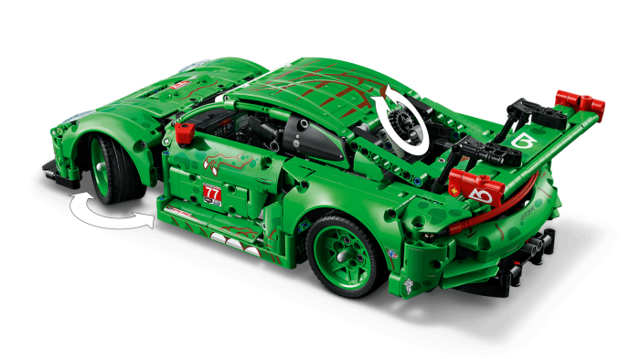 LEGO® Technic - Masina Porsche 911 GT3 R REXY AO Racing 42224, 1313 piese pukika.ro [6]