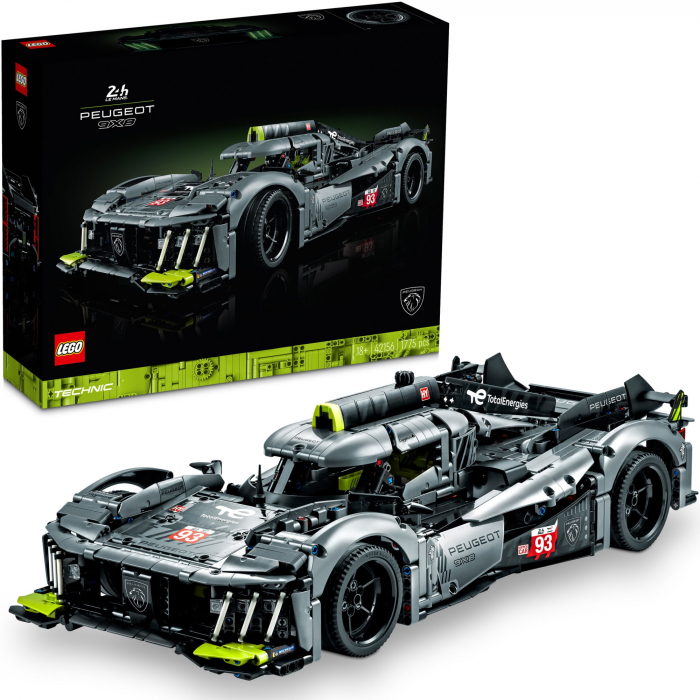 LEGO® Technic PEUGEOT 9X8 24H Le Mans Hybrid Hypercar 42156, 1775 piese [3]
