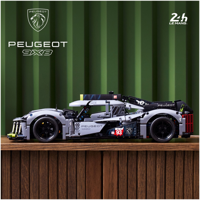 LEGO® Technic PEUGEOT 9X8 24H Le Mans Hybrid Hypercar 42156, 1775 piese [4]